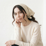 Womens Linen Head Scarf: Lightweight Bandana Hair Wrap