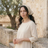 Womens Linen Head Scarf: Lightweight Bandana Hair Wrap