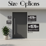 Custom Metal Home Address Numbers Sign: Minimalist Outdoor Wall Sign for Modern Home