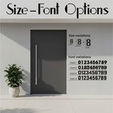 Custom Metal Home Address Numbers Sign: Minimalist Outdoor Wall Sign for Modern Home