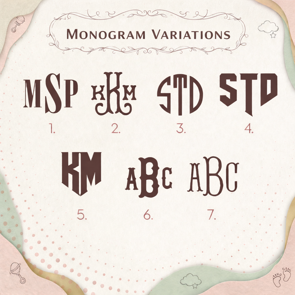 Personalized Monogram Name Pillow: Gingham Ruffle Edge Cushion for Nursery