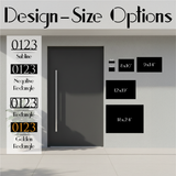 Custom Metal Home Address Numbers Sign: Minimalist Outdoor Wall Sign for Modern Home