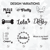 Handmade Resin Wooden Dog or Cat Food Dishes: Personalized Small Pet Feeder