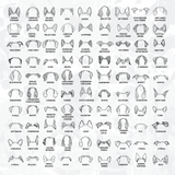 Custom Dog Ears Pet Feeding Bowl: Personalized Resin Wooden Dish for Dogs or Cats