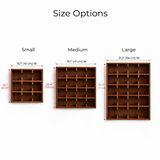 Wooden Wall Mounted Coffee Mug Rack: Beech Wood Cup Shelf for Coffee Bar Decor