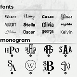 Personalized Stethoscope Name Tag: Custom Leather ID Charm: Medical Accessories