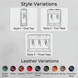 Personalized Wooden Whiskey Decanter: Custom Liquor Gift for Dad, Man Cave Decor