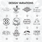 Personalized Walnut Epoxy Wedding Plate: Engraved Decorative Tray with Names & Date