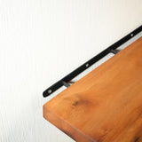 Live Edge Walnut Floating Wooden Shelf: Wall Mounted Modern Rack, Kitchen or Bathroom Storage