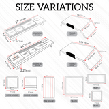 a drawing of a bed frame with measurements