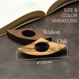 Floral Engraved Wooden Book Page Holder: Personalized Thumb Rest Bookmark