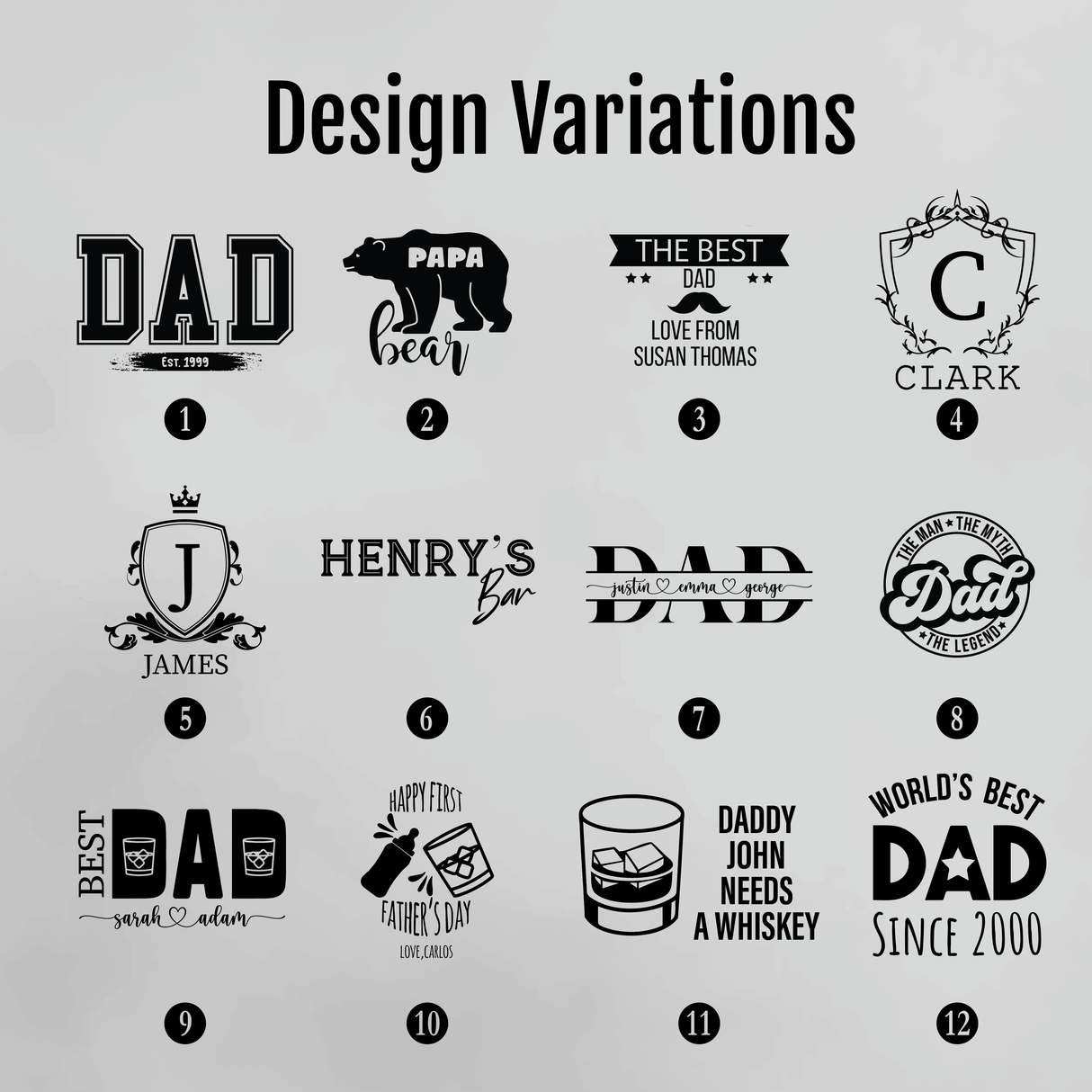 Personalized Wooden Whiskey Decanter: Custom Liquor Gift for Dad, Man Cave Decor