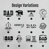 Personalized Wooden Whiskey Decanter: Custom Liquor Gift for Dad, Man Cave Decor