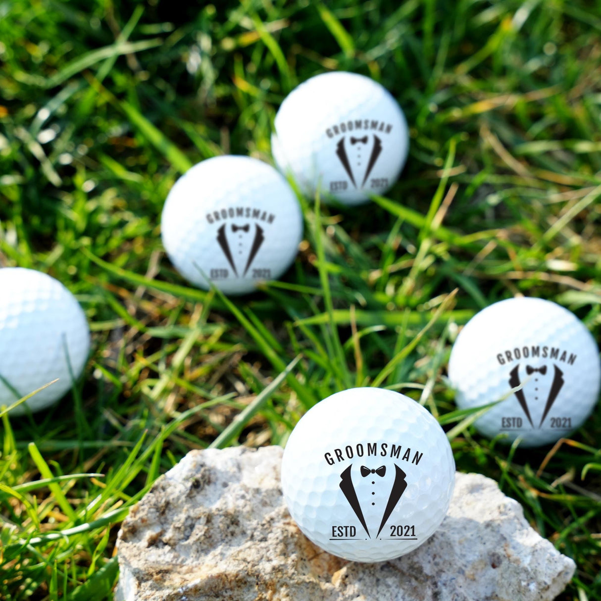 Personalized Golf Ball Set for Wedding Party, Groomsmen Gift, Best Man Gift, Golfer Gift, Anniversary Golf Balls, Custom Golf Gift for Him