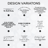 Personalized Nativity Scene Set: Birth of Jesus in Solid Wood, Religious Home Decor