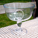 Wedding Cake Stand with Personalized Dome Lid: Bride and Groom Name Glass Plate, Couple Kithcen Gift