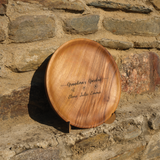 Grandma’s Garden Wooden Decorative Plate: Custom Engraved Home Decor Gift