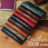 Personalized Leather Cocktail Recipe Book: Refillable Bar Notebook with Mixology Design