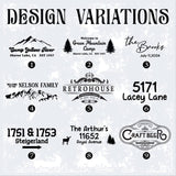 Personalized Wooden Family Campsite Sign, Custom Camping Signs, Farmhouse Decor, Cabin Decor, Wooden Carved Sign, Family Name Outdoor  Sign