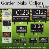 House Number Address Sign for Wall, Custom Street Name Metal Outdoor Decor