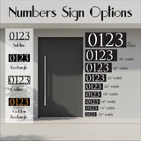 House Number Address Sign for Wall, Custom Street Name Metal Outdoor Decor