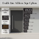 House Number Address Sign for Wall, Custom Street Name Metal Outdoor Decor