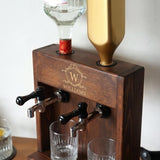Personalized Wooden Whiskey Dispenser | Custom Engraved Home Bar Gift