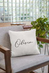 Name Pillow, Personalized Name Pillow, Custom Name Pillow, Custom Lumbar Pillows, Baby Name Pillow, Custom Pillow Covers, Lumbar Name Pillow - Arria Home