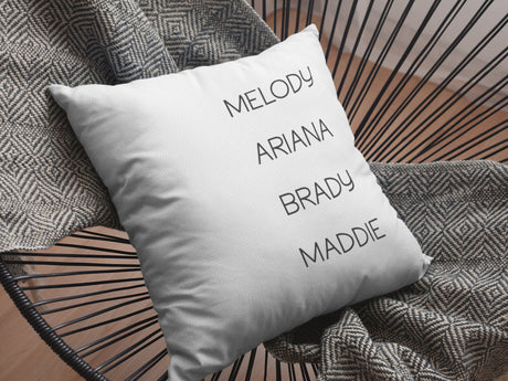 Personalize Pillow Covers, Custom Pillow, Mothers Day Pillow, Name Pillow, Family Name Pillow, Decorative Pillow, Housewarming Gift - Arria Home