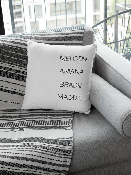 Personalize Pillow Covers, Custom Pillow, Mothers Day Pillow, Name Pillow, Family Name Pillow, Decorative Pillow, Housewarming Gift - Arria Home