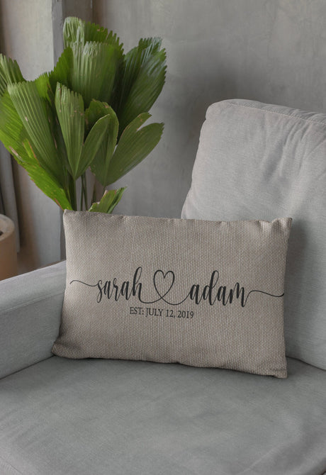 Valentine's Day Pillowcase, Valentine Pillow, Valentine Gift Idea, Couple Name Pillow, Personalized Pillow, Gift For Love, Valentine Decor - Arria Home