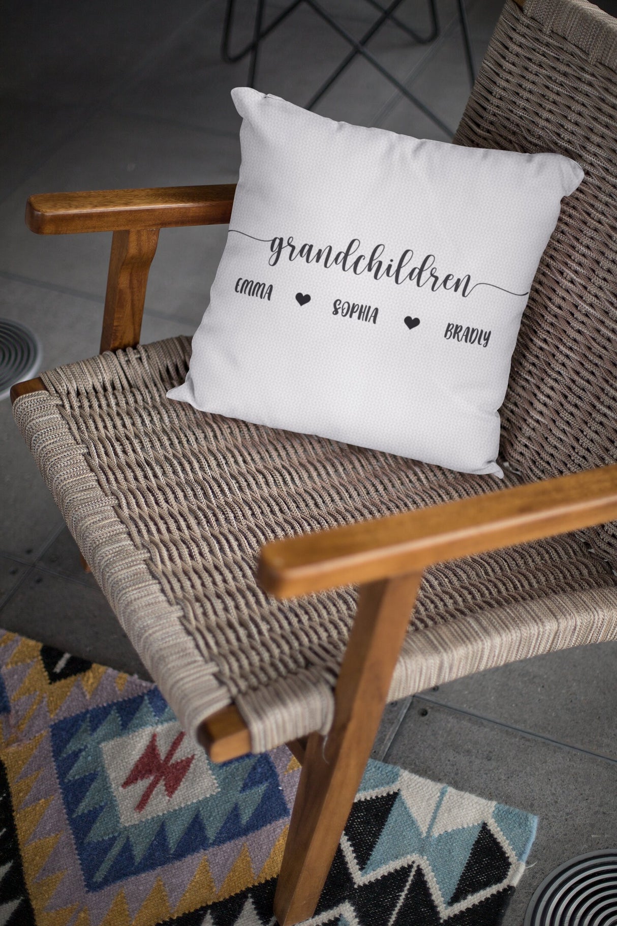 Grandchildren Pillow, Grandma Pillowcase, Grandkids Pillow Covers, Grandparent Gifts, Nana Pillow Covers, Gift For Grandma, Grandmother Gift - Arria Home