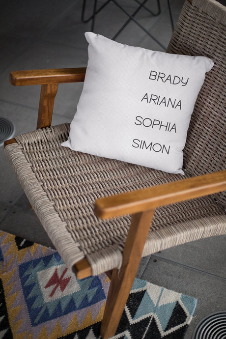 Personalize Pillow Covers, Custom Pillow, Mothers Day Pillow, Name Pillow, Family Name Pillow, Decorative Pillow, Housewarming Gift - Arria Home