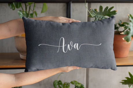 Custom Pillows, Name Pillow Covers, Custom Name Pillow, Last Name Pillow Cover, Personalized Pillow Cases, Personalized Pillow - Arria Home