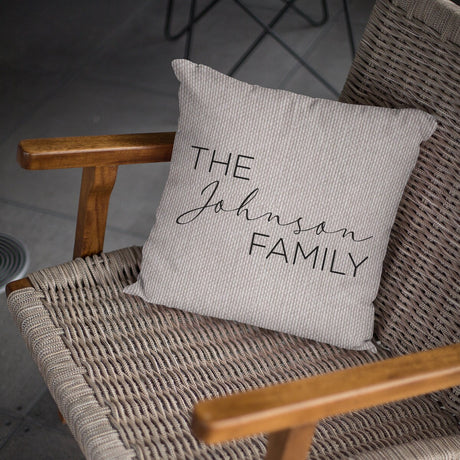 Family Gift, Custom Pillow Covers, Personalized Pillows, Last Name Pillow, Housewarming Gift, Mothers Day Pillow, Mom Gift, Gift For Family - Arria Home