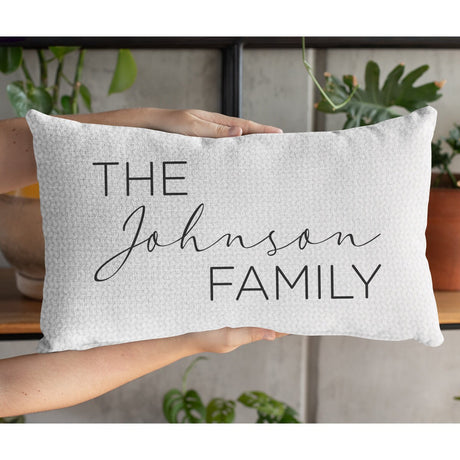 Family Gift, Custom Pillow Covers, Personalized Pillows, Last Name Pillow, Housewarming Gift, Mothers Day Pillow, Mom Gift, Gift For Family - Arria Home