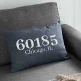 Zip Code Pillow, Custom Pillow Covers, Personalized Zip Code Pillow, Decorative Pillow, Housewarming Gift, Custom Pillow Cases - Arria Home