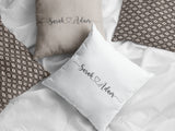 Personalize Pillow Case, Couple Pillowcase, Custom Pillow Covers, Gift for Her, Love Pillow, Couple Name Pillow, Personalized Cushion Cover - Arria Home