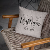 Last Name Pillow, Custom Family Pillow Covers, Wedding Gift, Family Throw Pillow, Custom Name Pillow Cases, Pillow Cases Personalized - Arria Home