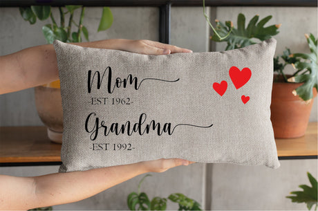 Baby Announcement Pillow, Mom Pillow Case, Grandma Pillow Cover, Pregnancy Reveal, New Grandma Gift, Great Grandma Gift, Mothers Day Pillow - Arria Home