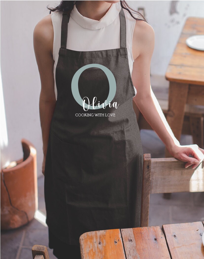 Apron, Name Kitchen Apron, Personalised Apron, Apron With Pocket, Baking Apron , Customized Apron, Mothers Day Gift, Chef Gift - Arria Home