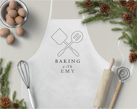 Baking Apron, Custom Apron, Personalized Apron, Mens Apron, Apron for Man, Customized Apron, Mothers Day Gift, Personalized Gift, Chef Gift - Arria Home