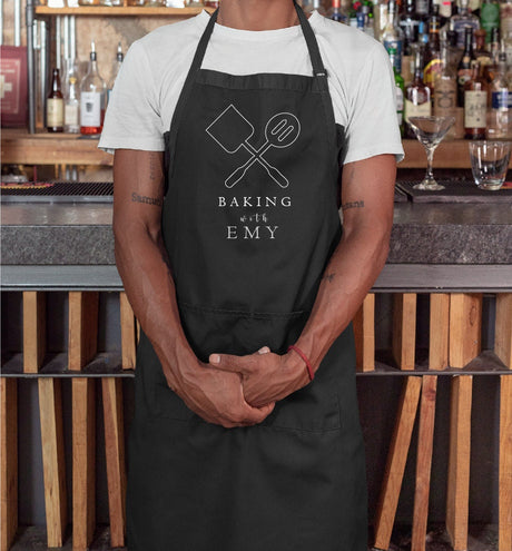 Baking Apron, Custom Apron, Personalized Apron, Mens Apron, Apron for Man, Customized Apron, Mothers Day Gift, Personalized Gift, Chef Gift - Arria Home