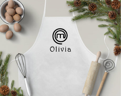 Masterchef Apron, Personalized Apron, Custom Apron, Chef Apron, Apron for Man, Apron, Customized Apron, Chef Gift, Personalized Gift - Arria Home