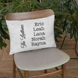 Personalize Family Name Pillow, Family Name Pillow, Family Pillow Covers, Housewarming Gifts, Custom Family Names Pillow, New Home Pillow - Arria Home