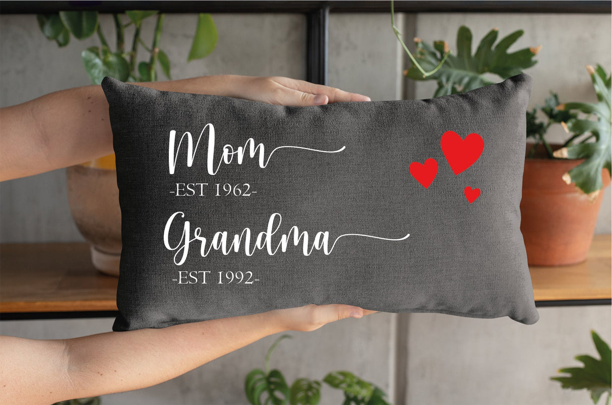 Baby Announcement Pillow, Mom Pillow Case, Grandma Pillow Cover, Pregnancy Reveal, New Grandma Gift, Great Grandma Gift, Mothers Day Pillow - Arria Home