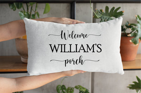 Personalized Pillow, Custom Porch Pillow, Porch Life Pillow, Farmhouse Decor, Decorative Pillow, Custom Pillow, Farmhouse Style Pillow - Arria Home