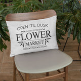 Outdoor Pillow, Porch Life Pillow, Flower Market Pillow, Farmhouse Pillowcase, Housewarming Gift, Flower Pillow Cover, Spring Decor - Arria Home