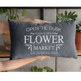 Outdoor Pillow, Porch Life Pillow, Flower Market Pillow, Farmhouse Pillowcase, Housewarming Gift, Flower Pillow Cover, Spring Decor - Arria Home