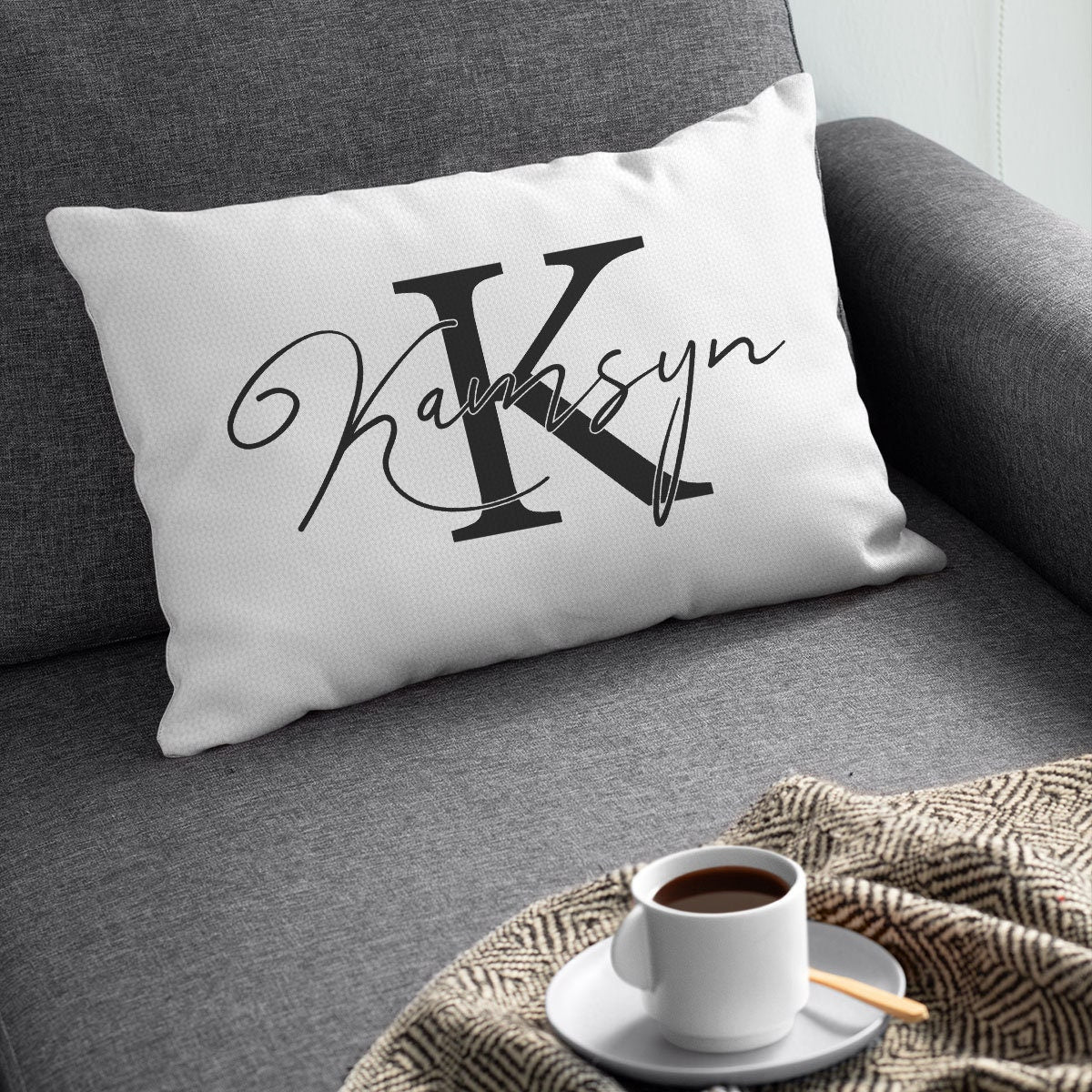 Custom Pillow, Housewarming Gift, Family Name Pillow, Name Pillow Cover, Farmhouse Decor, Custom Throw Pillow, Personalize Pillow Covers - Arria Home